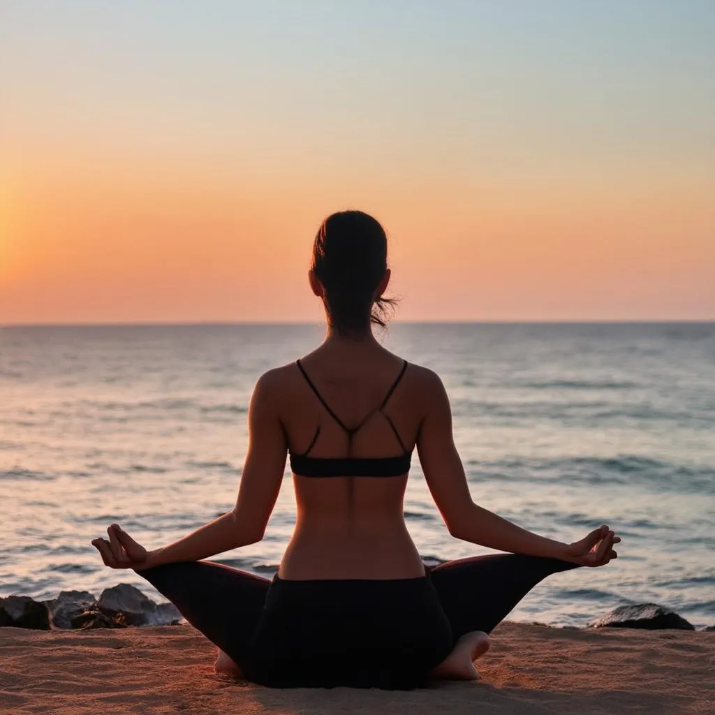 meditation by the sea